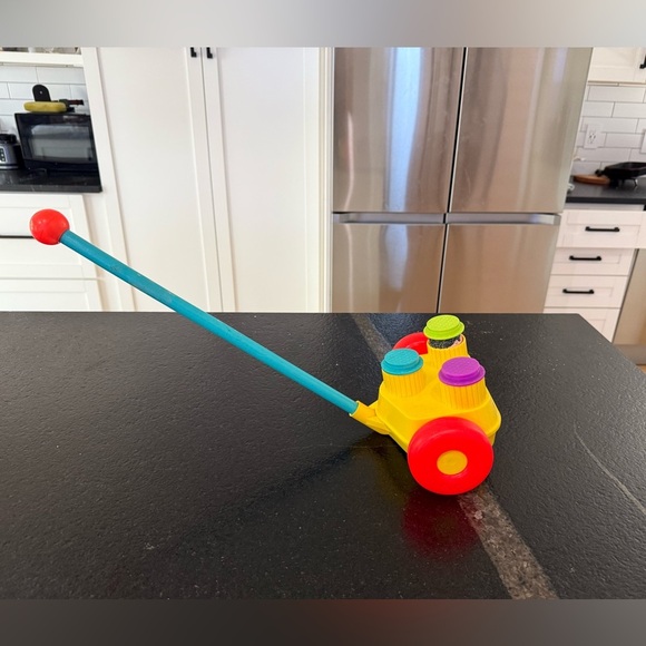 NEAT VINTAGE FISHER PRICE HAPPY WHISTLERS PUSH POP UP TOY - Picture 6 of 6